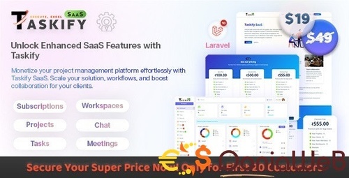 More information about "Taskify SaaS - Project Management System in Laravel"