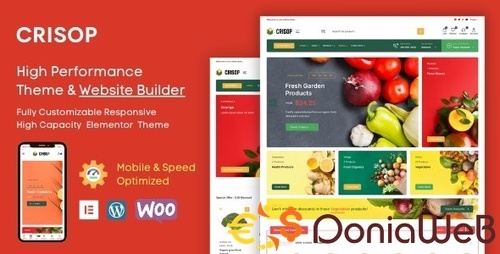 More information about "Crisop - Elementor Grocery Store & Food WooCommerce Theme Crisop"
