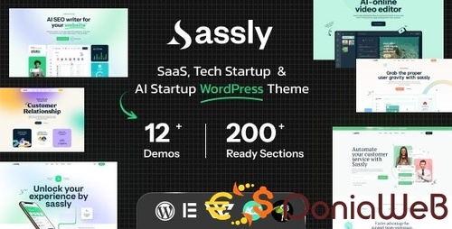 More information about "Sassly | SaaS, AI & Tech Startup Theme"