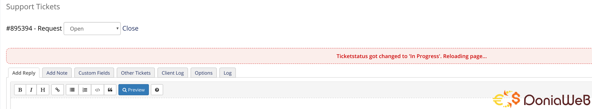 Support Tickets To Progress For WHMCS [NULLED]