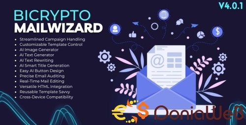 More information about "MailWizard Addon For Bicrypto - AI Image Generator, AI Content Generator, Drag&Drop Email Editor"