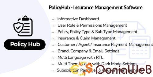 More information about "PolicyHub - Insurance Management Software"