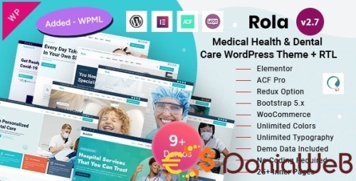 More information about "Rola - Medical Health & Dental Care Elementor WordPress Theme"