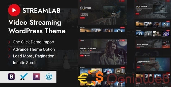 Streamlab - Video Streaming WordPress Theme