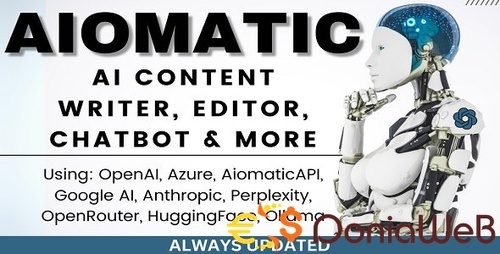 More information about "Aiomatic - AI Content Writer, Editor, ChatBot & AI Toolkit"