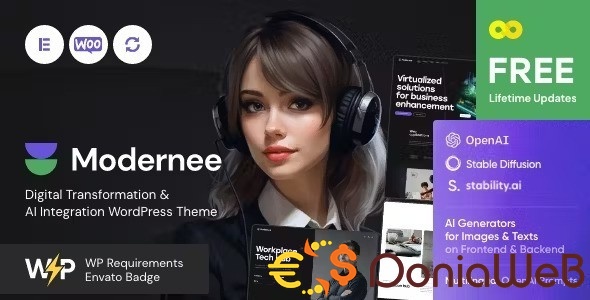 Modernee - AI Integration & Digital Transformation WordPress Theme