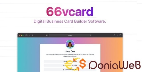 More information about "66vcard - Digital Business Card Builder (SAAS)"