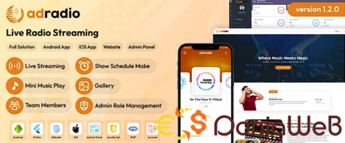 More information about "AdRadio - Live Radio Streaming Website and Apps with Admin Panel"