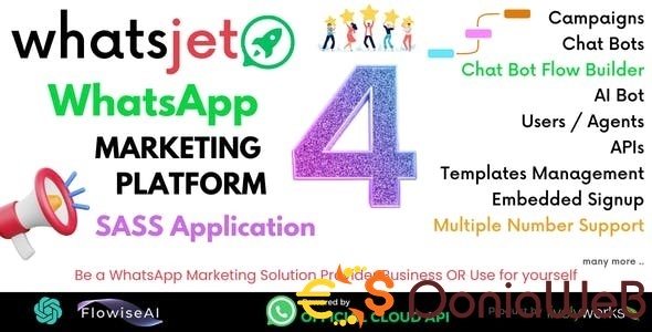 WhatsJet SaaS - A WhatsApp Marketing Platform with Bulk Sending, Campaigns & Chat Bots