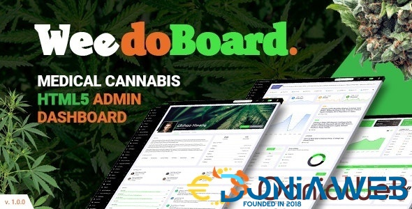 Weedoboard | Cannabis Dashboard Html5 Template