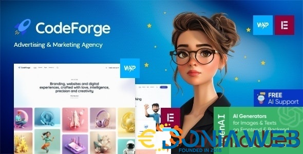 CodeForge - IT Company WordPress Theme