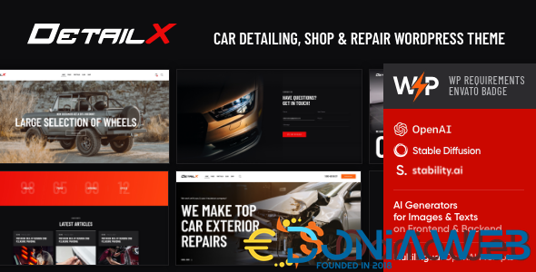 DetailX - Car Detailing, Shop & Repair Theme