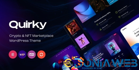 Quirky - NFT, Token & Blockchain WCFM Marketplace WordPress Theme