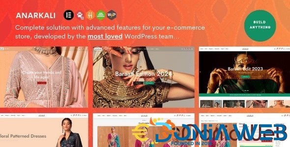 Anarkali - Fashion Shop Ecommerce Elementor Theme