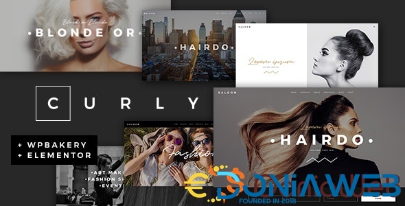 Curly - A Stylish Theme for Hairdressers and Hair Salons