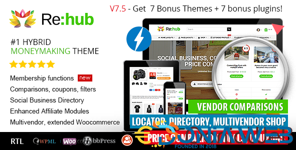 REHub - Price Comparison, Affiliate Marketing, Multi Vendors Store, Community Themes