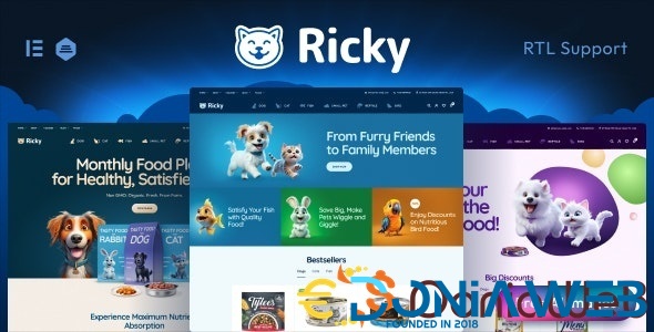 Ricky - Pet Shop & Care WooCoomerce Theme