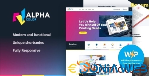 More information about "AlphaColor | Type Design Agency & 3D Printing Services WordPress Theme + Elementor"