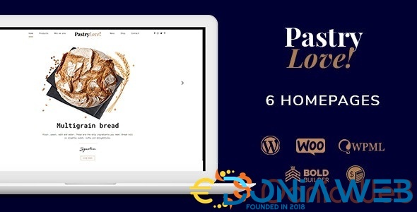 Pastry Love - Bakery & Cake Shop WordPress Theme