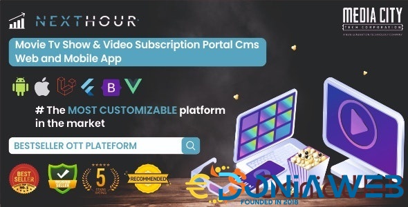 Next Hour - Movie Tv Show & Video Subscription Portal Cms Web and Mobile App