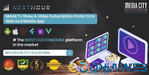 More information about "Next Hour - Movie Tv Show & Video Subscription Portal Cms Web and Mobile App"