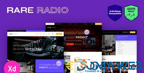 Rare Radio | Online Music Radio Station & Podcast WordPress Theme