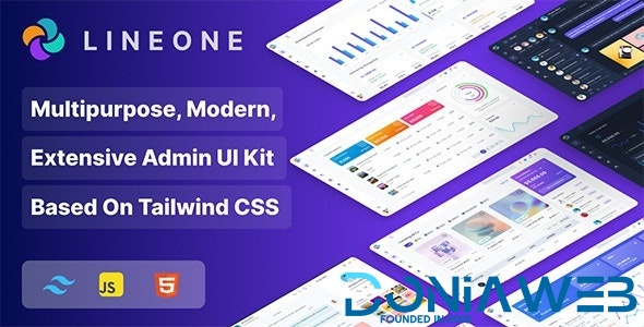 Lineone - Multipurpose Tailwind CSS Admin Template based on HTML, HTML + Laravel