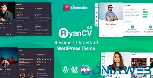 More information about "RyanCV - Best CV Resume WordPress"