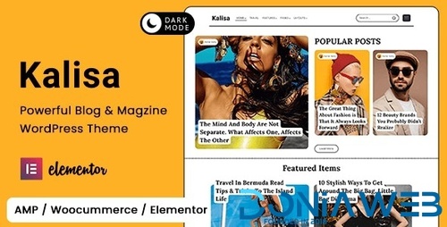 More information about "Kalisa | Blog & Magazine WordPress Theme"