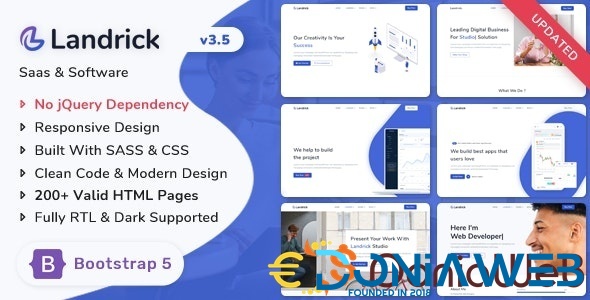 Landrick - Saas & Software Bootstrap 5 Landing Page Template