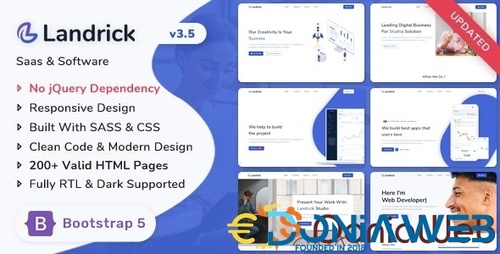 More information about "Landrick - Saas & Software Bootstrap 5 Landing Page Template"