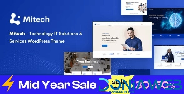 Mitech - Technology IT Solutions & Services WordPress Theme