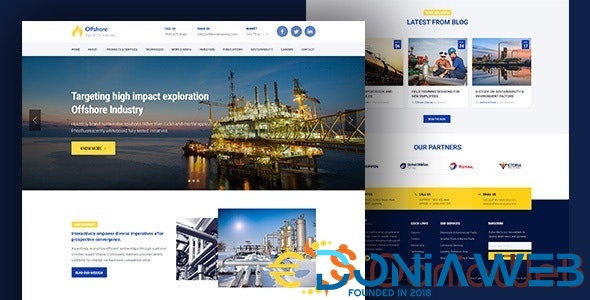 Offshore - Industrial Business Responsive WP Theme