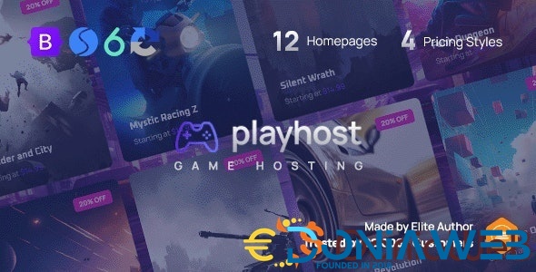 Playhost - Game Hosting Server Website Template