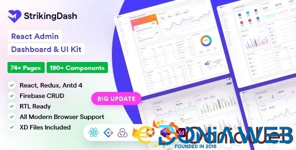 StrikingDash - React Admin Dashboard Template