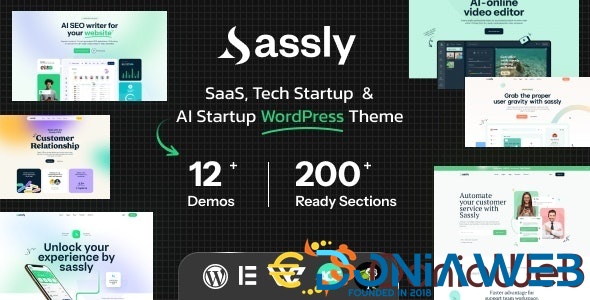 Sassly | SaaS, AI & Tech Startup Theme