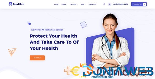 MediTro - Doctor, Medical & Healthcare Bootstrap 5 HTML Template