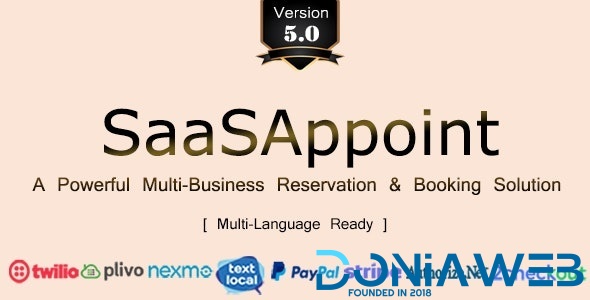 SaasAppoint - powerful booking system