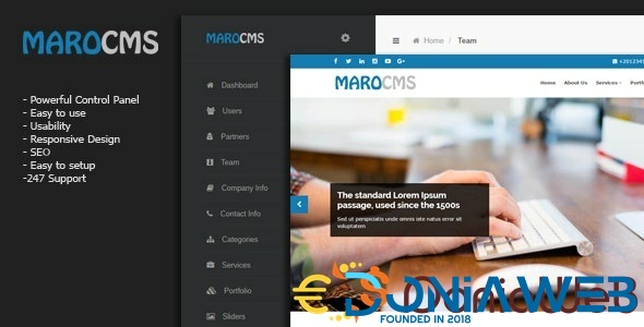 MaroCMS - Business CMS