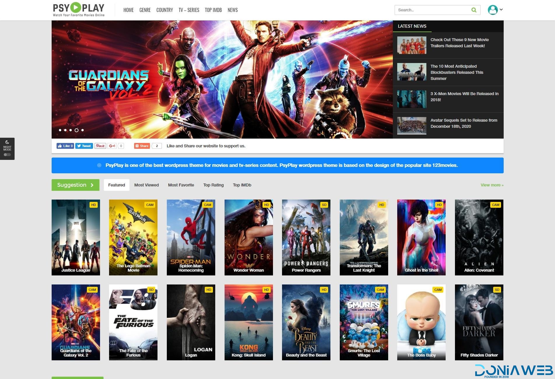 PsyPlay WP Theme v1.2.5 + Unlimited Licence Key