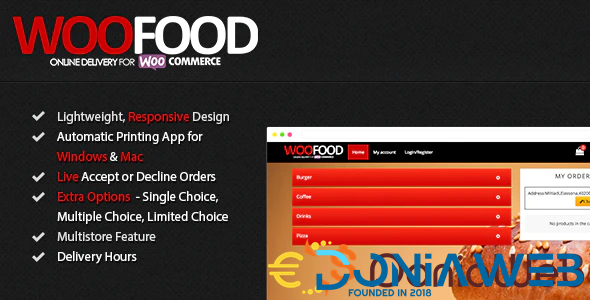 WooFood - Food Ordering Plugin (Delivery & Pickup) for WordPress