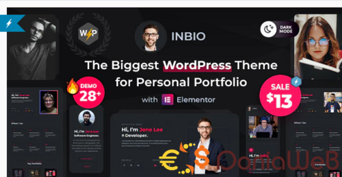 More information about "InBio - Personal Portfolio/CV WordPress Theme By Rainbow-Themes"