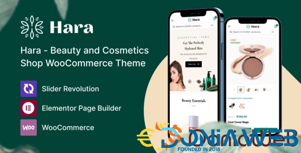 Hara - Beauty and Cosmetics Shop WooCommerce Theme