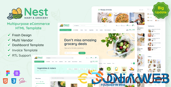 Nest - Multipurpose eCommerce HTML Template