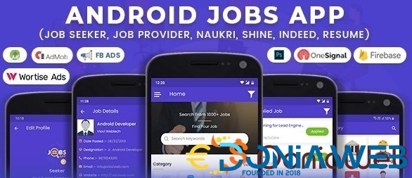 Android Jobs App (Job Seeker, Job Provider, Naukri, Shine, Indeed, Resume)