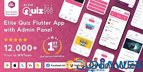 Elite Quiz - Trivia Quiz | Quiz Game - Flutter Full App + Admin Panel