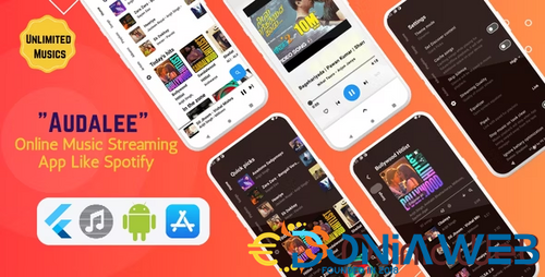 More information about "Audalee v1.5 - Unlimited Music Streaming App | Flutter & Getx | Android & iOS"