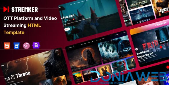 Stremker - OTT Platform and Video Streaming HTML Template