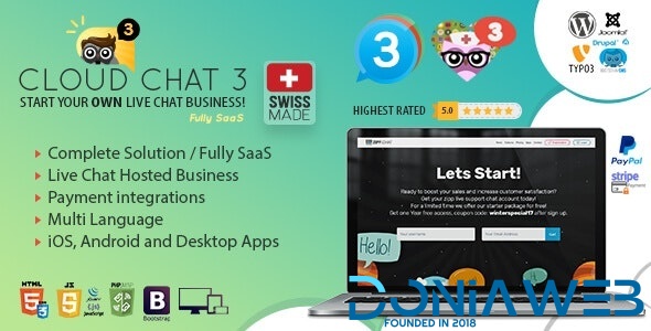 Fully SaaS Live Support Chat v3.1.1 - Cloud Chat 3