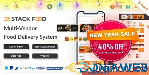 More information about "StackFood Multi Restaurant - Food Delivery App with Laravel Admin and Restaurant Panel"